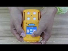 How to  set the ES30A multi gas detector