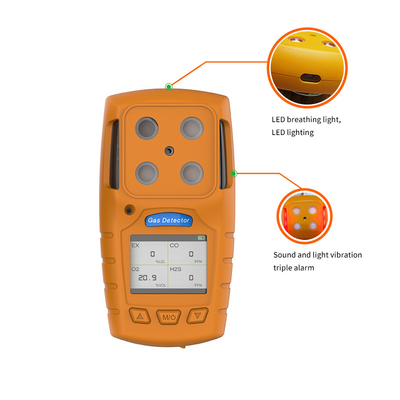3.7V 1300mA লিথিয়াম ব্যাটারি O2 0.7W অক্সিজেন গ্যাস ডিটেক্টর